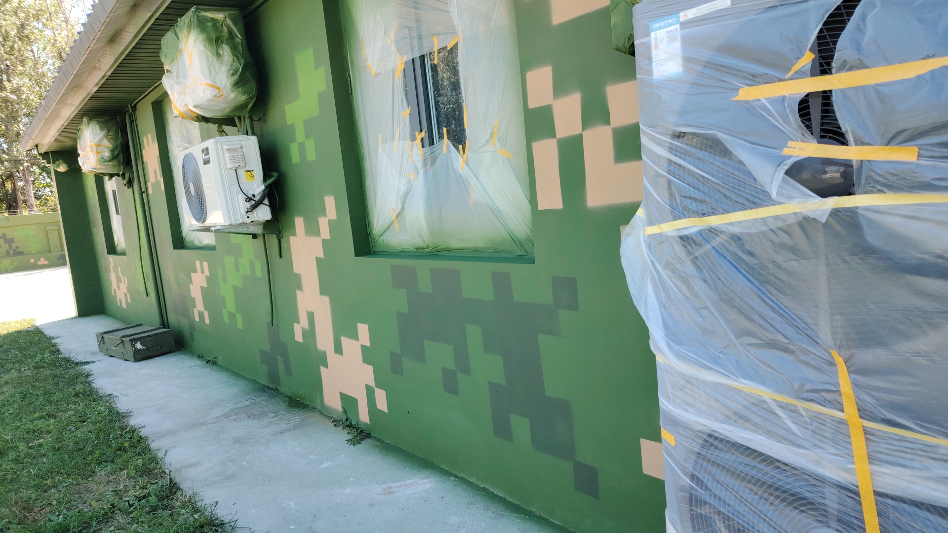 石家庄外墙迷彩漆施工多少钱 伪装迷彩漆